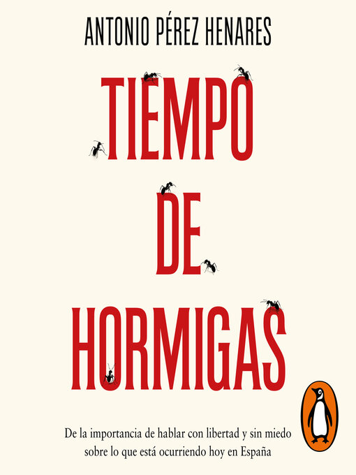 Cover image for Tiempo de hormigas